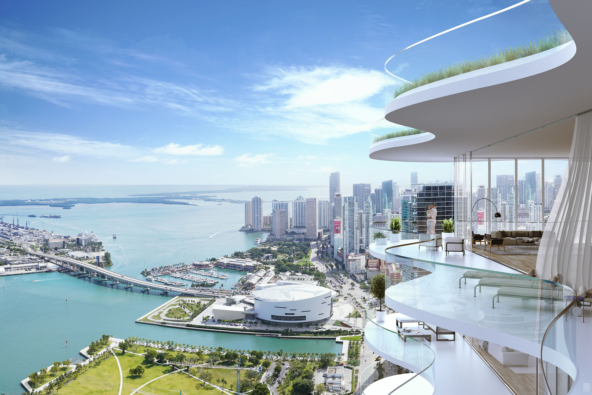 Rendering of Casa Bella Residences East Unit Terrace