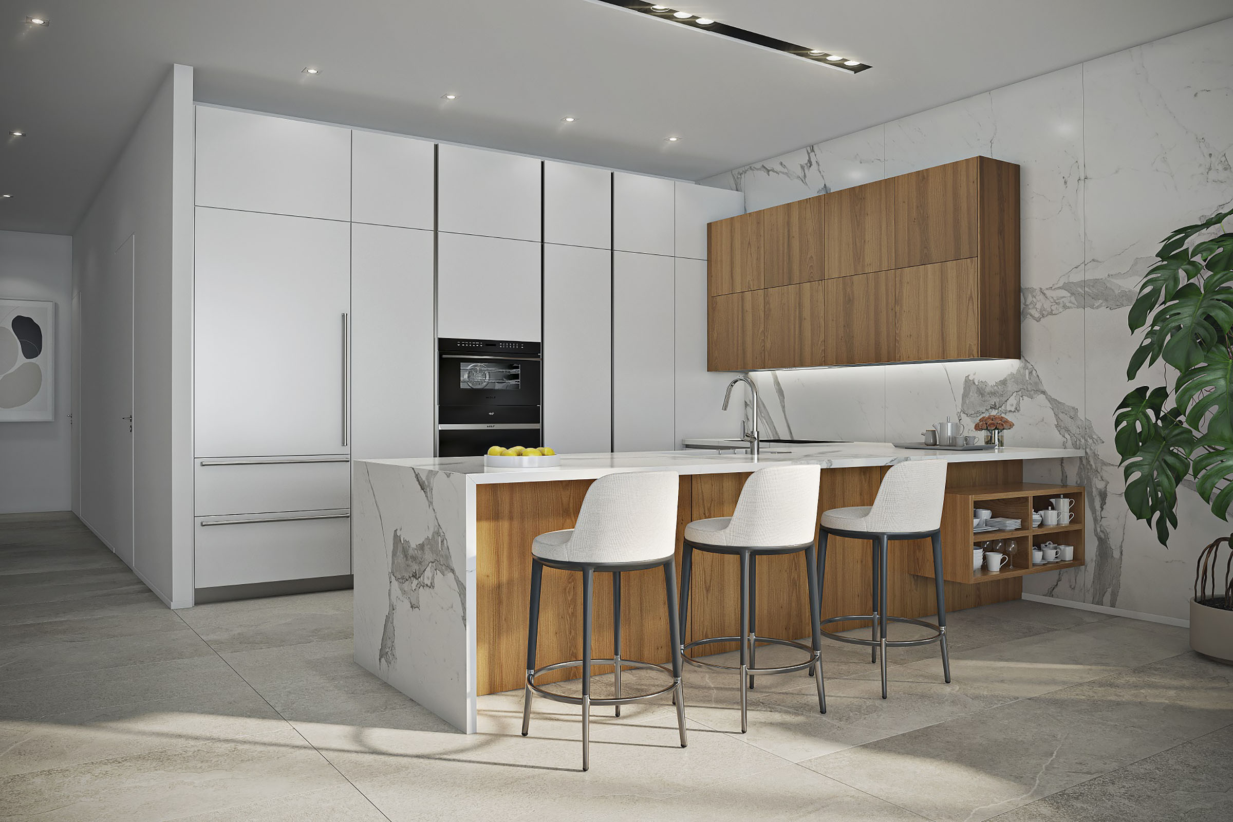 Rendering of Casa Bella Residences Kitchen